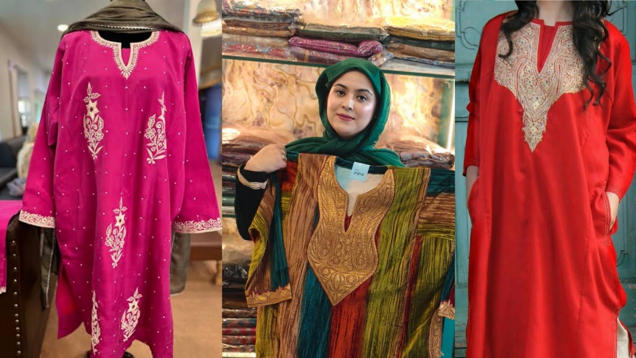 100 %Original Kashmiri Sozni Pheren,Count Tilla Pheran at Wholesale price || Kashmiri Pheran ,Shawl