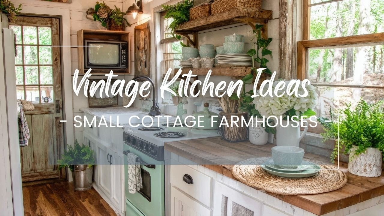 21 Vintage Kitchen Ideas for Small Cottage Farmhouses That Instantly Create Cozy Rustic Charm