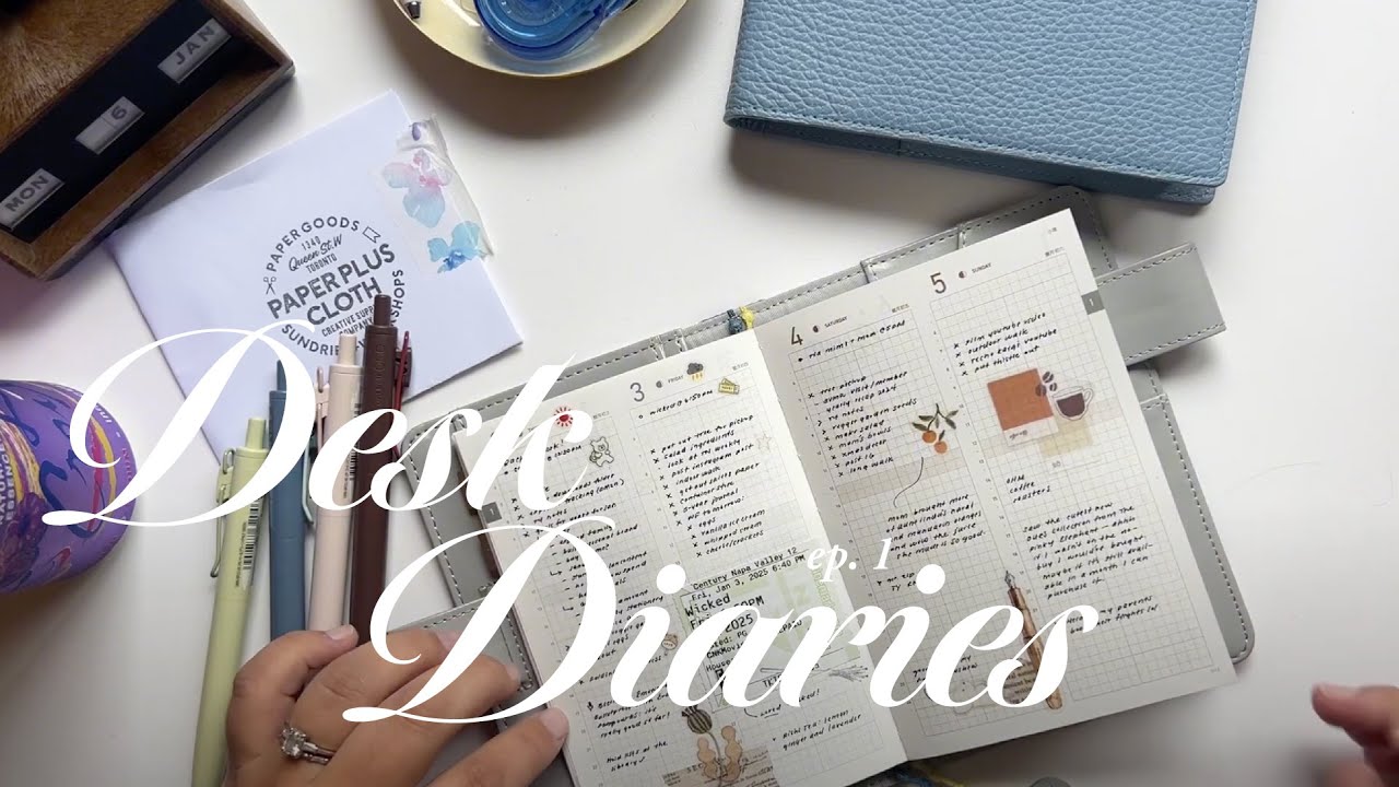 Desk Diaries ep 1 | New pens and my Take a Note planner