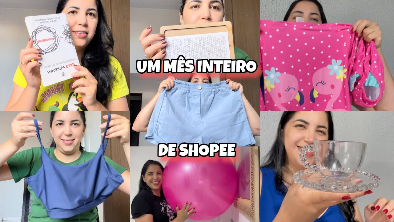 O MÊS INTEIRO ABRINDO PACOTES DA SHOPEE