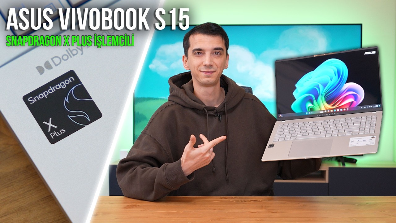 Snapdragon X Plus İşlemcili Asus Vivobook S15
