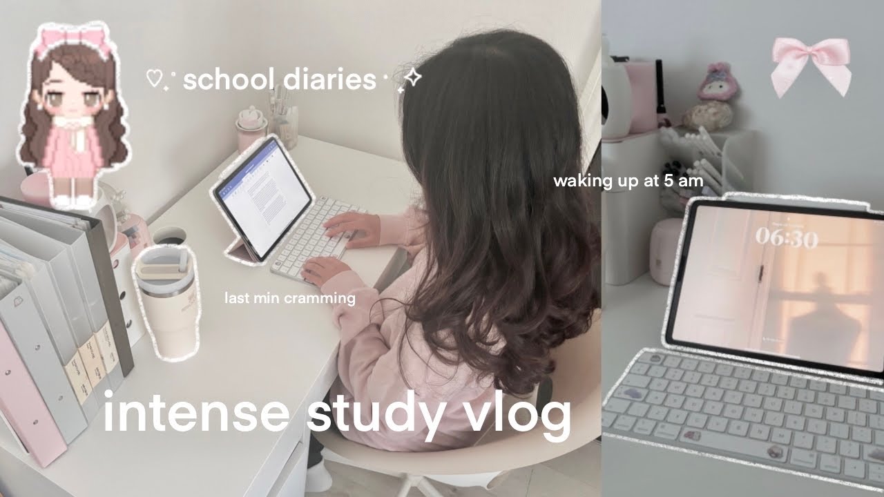 school diaries ♡₊˚・₊✧  | day in the life as a year 12 student with exams