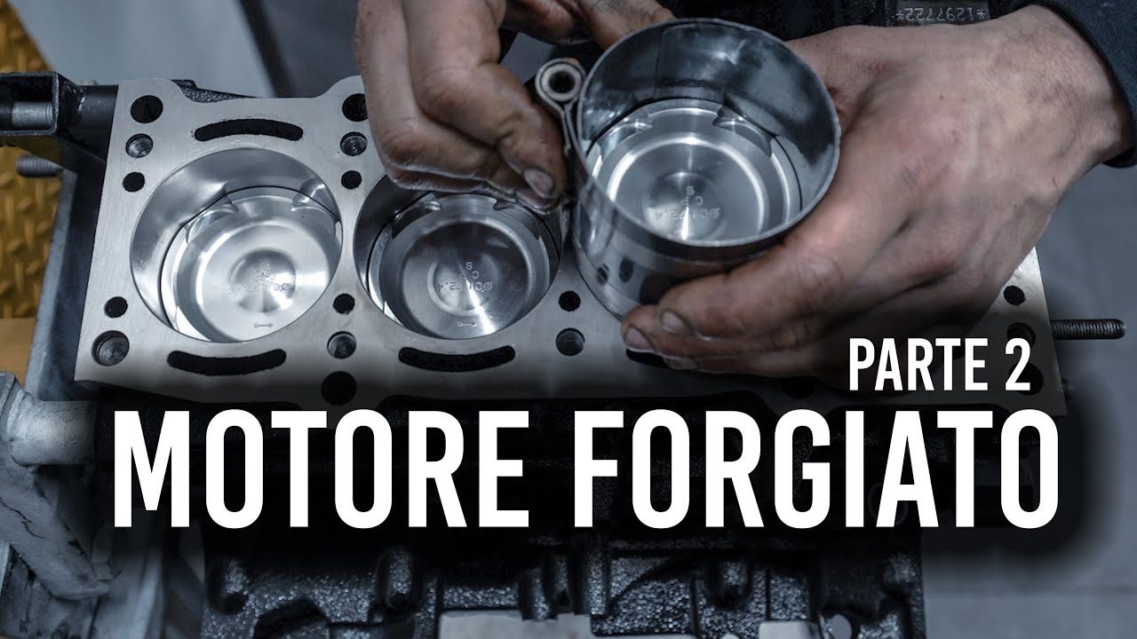 Forged Motor - 500 Abarth esseesse - Part 2 - Assembling pistons and rods - SUB EN ( Frank Citro )