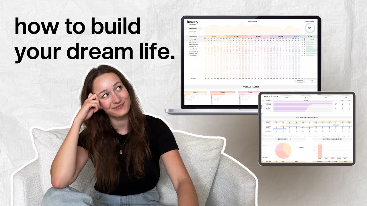 My 2026 Habit & Goal Tracking System ✨ | spreadsheet template walkthrough