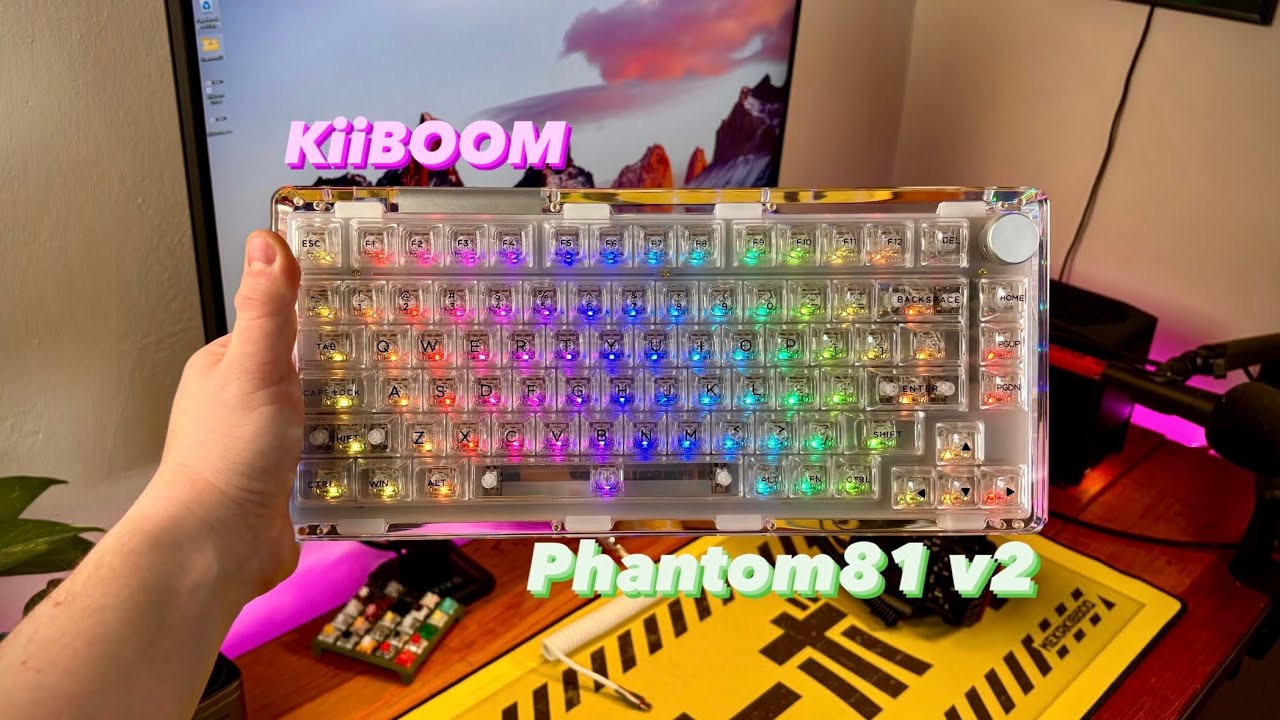 Un TECLADO ⌨️ completamente TRANSPARENTE 🪟 (KiiBOOM Phantom81 v2 revisado)