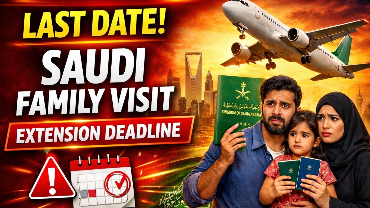 Big Update Today | Saudi Family Visit Deadline 2026 | Visit Visa Extension Last Date