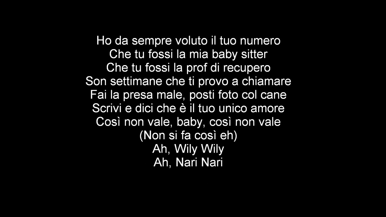 Habibi - Ghali (Lyrics / testo)