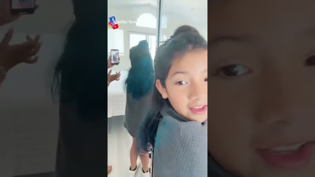 Mi Katie con su cabello azul💙 #parati #familia