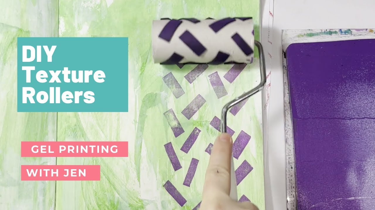 Making DIY Texture Rollers for Gel Printing and Art Journaling from Toilet Paper Tubes