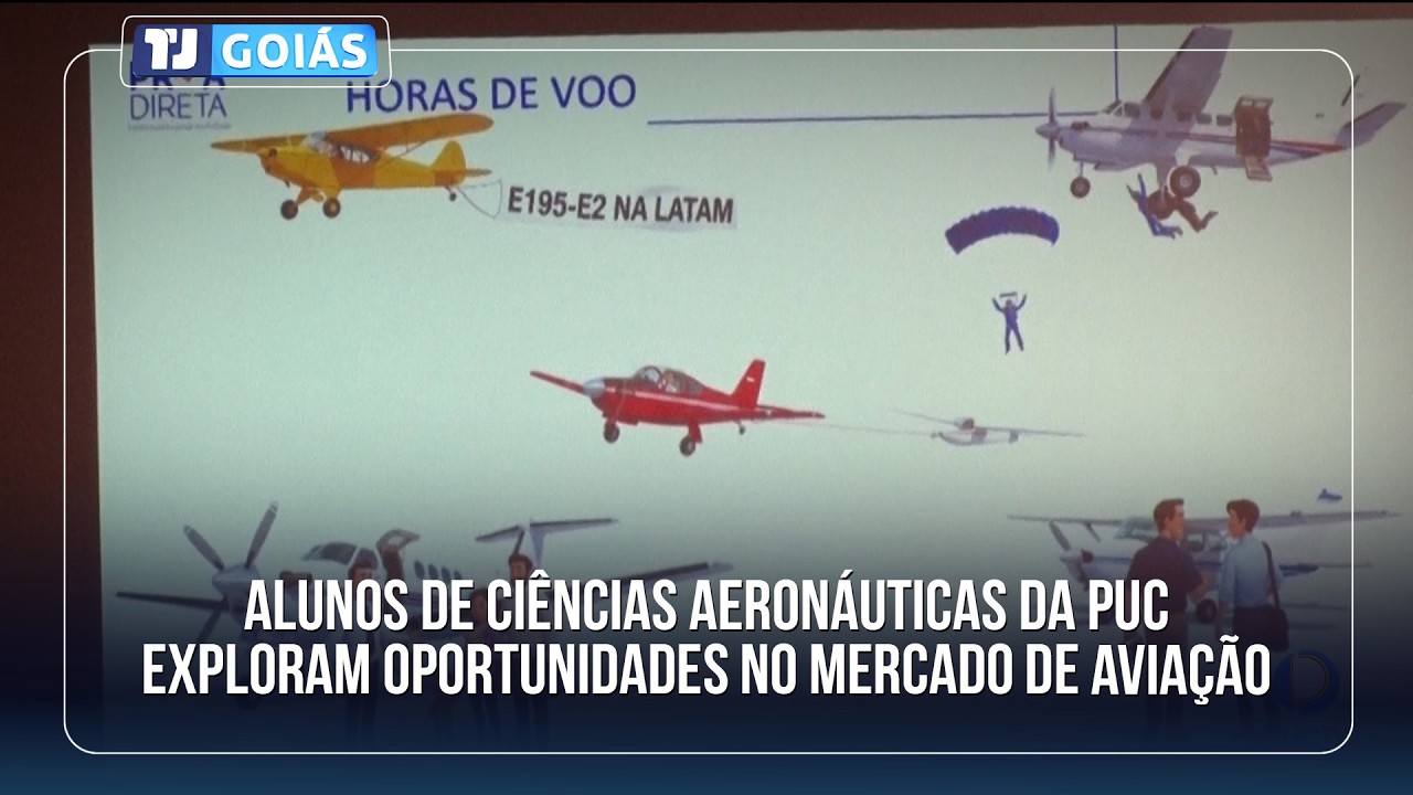 ALUNOS DE CIÊNCIAS AERONÁUTICAS DA PUC EXPLORAM OPORTUNIDADES NO MERCADO DE AVIAÇÃO