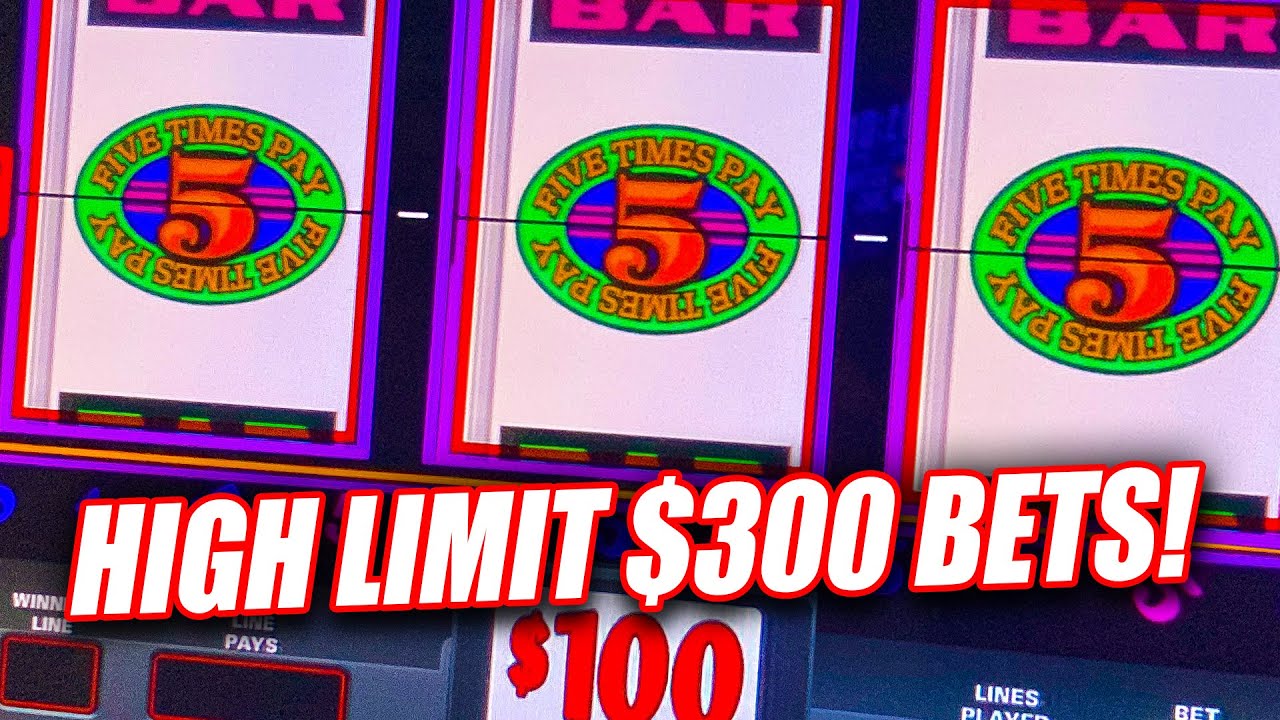 INSANE PLAY ON 5X PAY HIGH LIMIT ★ INSANE SLOT MACHINE MACHINE PLAY $300 BETS