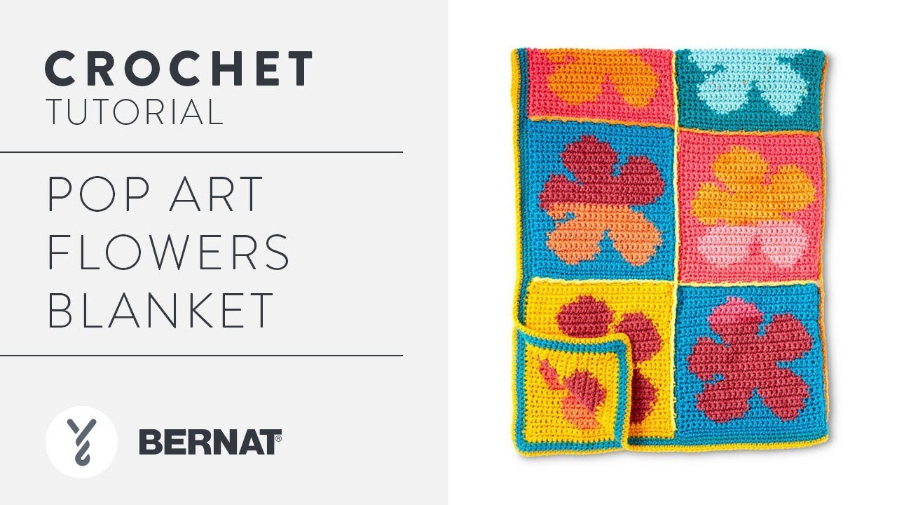 Crochet: Pop Art Flowers Blanket