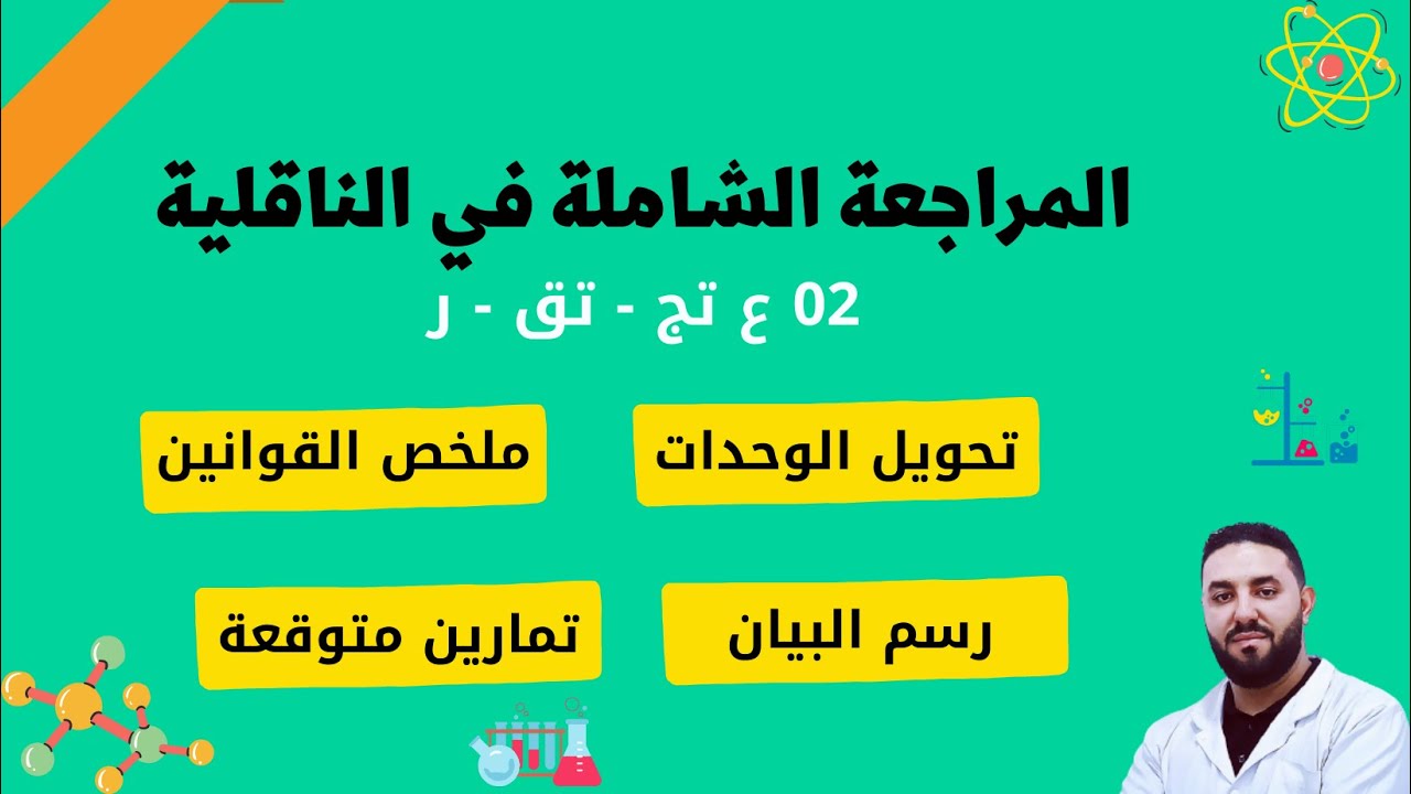 الناقلية: مراجعة شاملة للوحدة تحضيرا الفرض (ملخص - أفكار - تمارين)