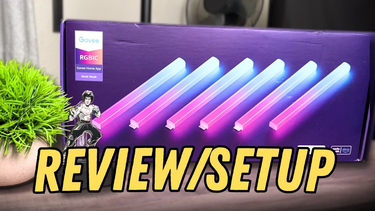 Govee Glide Wall lights- Best Lights for Gaming Setup | 2024 REVIEW and INSTALL!