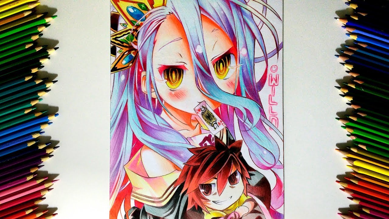 Drawing - Shiro ( No game No life ノーゲーム・ノーライフ )
