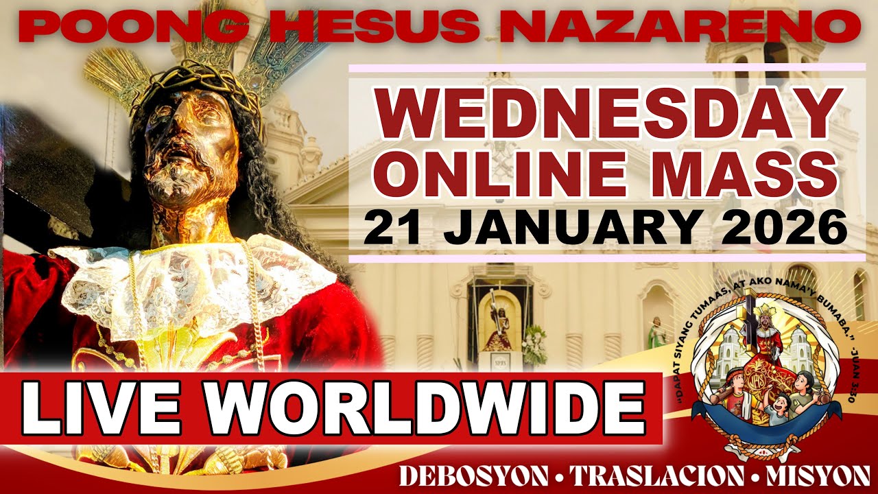 Quiapo Church Filipino Live Mass Today • 21 January 2025 • WEDNESDAY