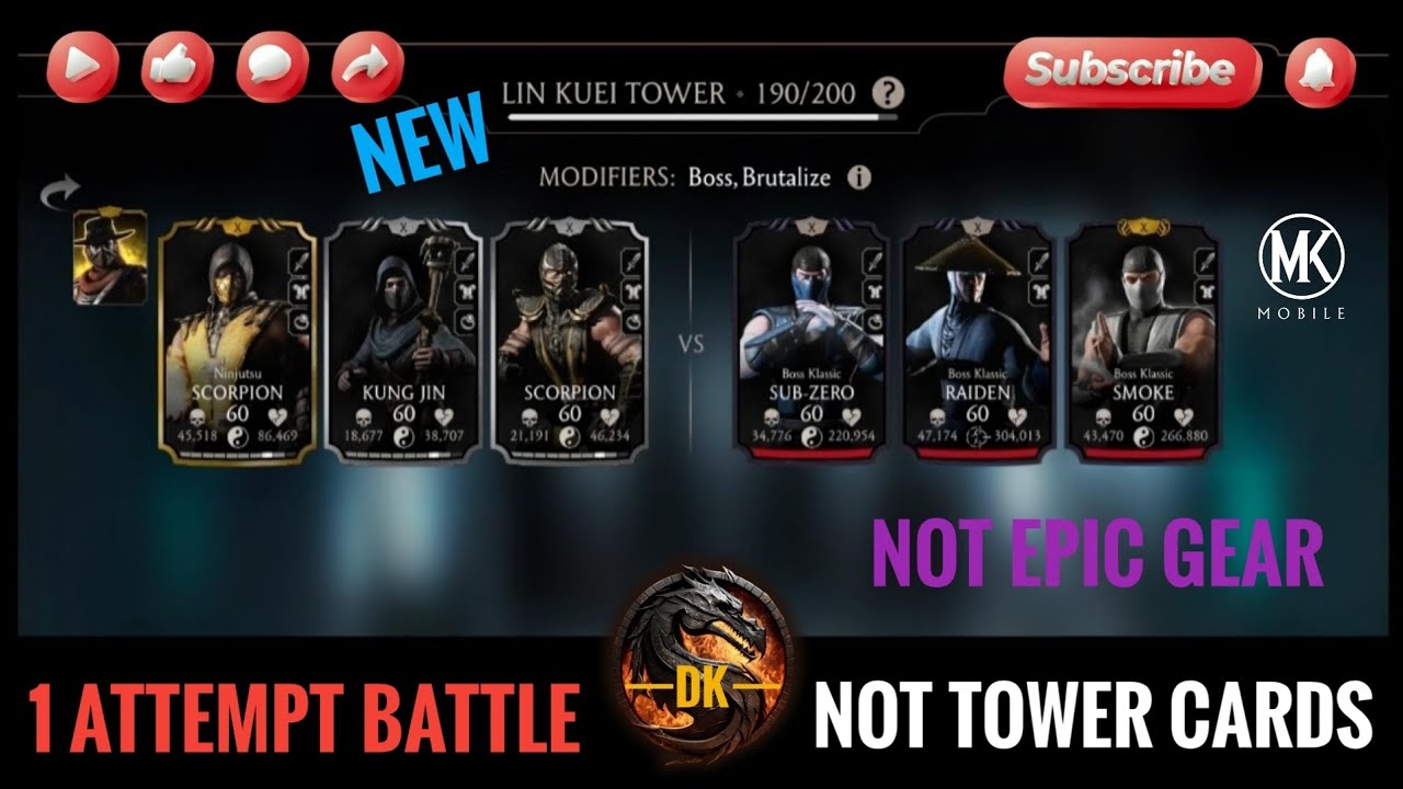 New Lin Kuei Tower 190 & Reward 🎮 Mortal Kombat Mobile▫️MK Mobile #mortalkombatmobile #mkmobile #mkm
