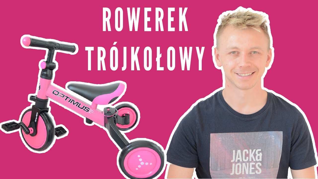 Rowerek trójkołowy, dwukołowy , rowerek biegowy 3w1 dla dzieci - prezentacja
