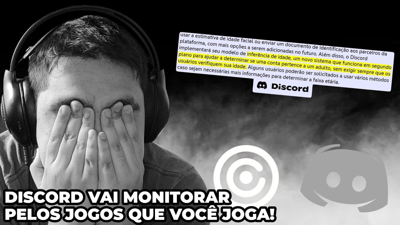 INACREDITÁVEL, DISCORD VAI MONITORAR PELOS JOGOS QUE A GENTE JOGA!!!