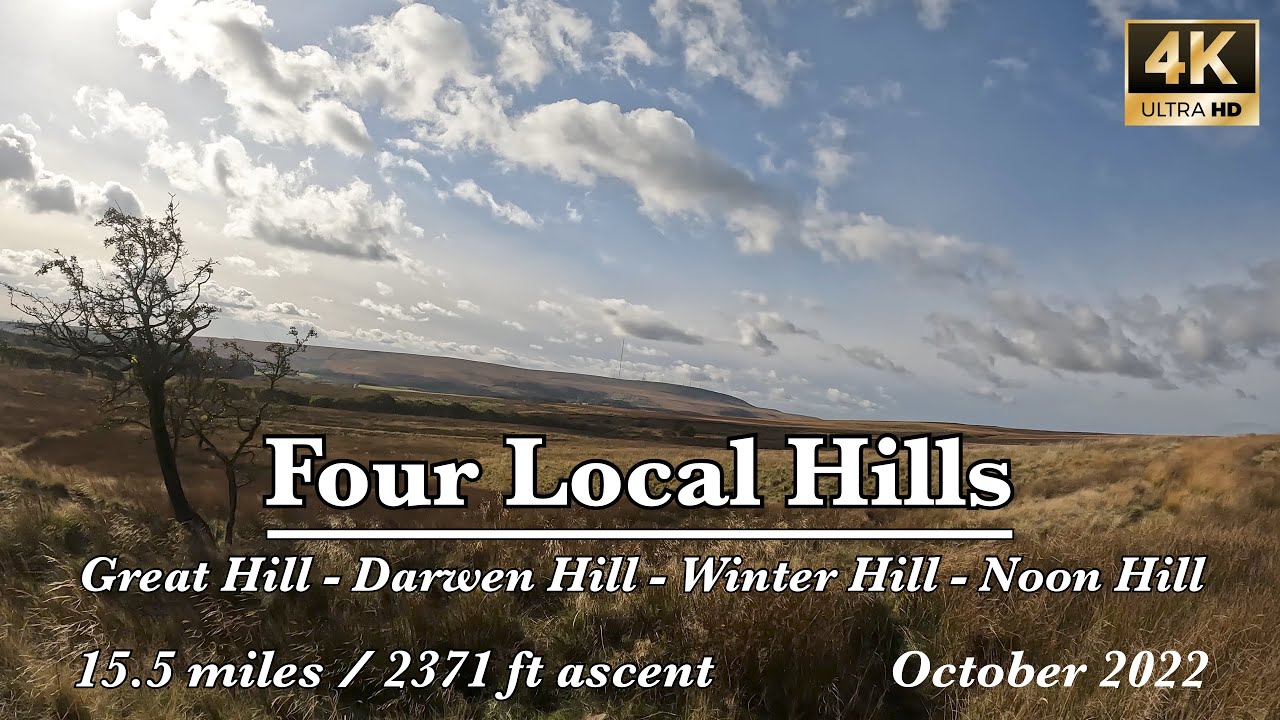 Fell run over four local hills | Rivington & Darwen | 4K | October 2022