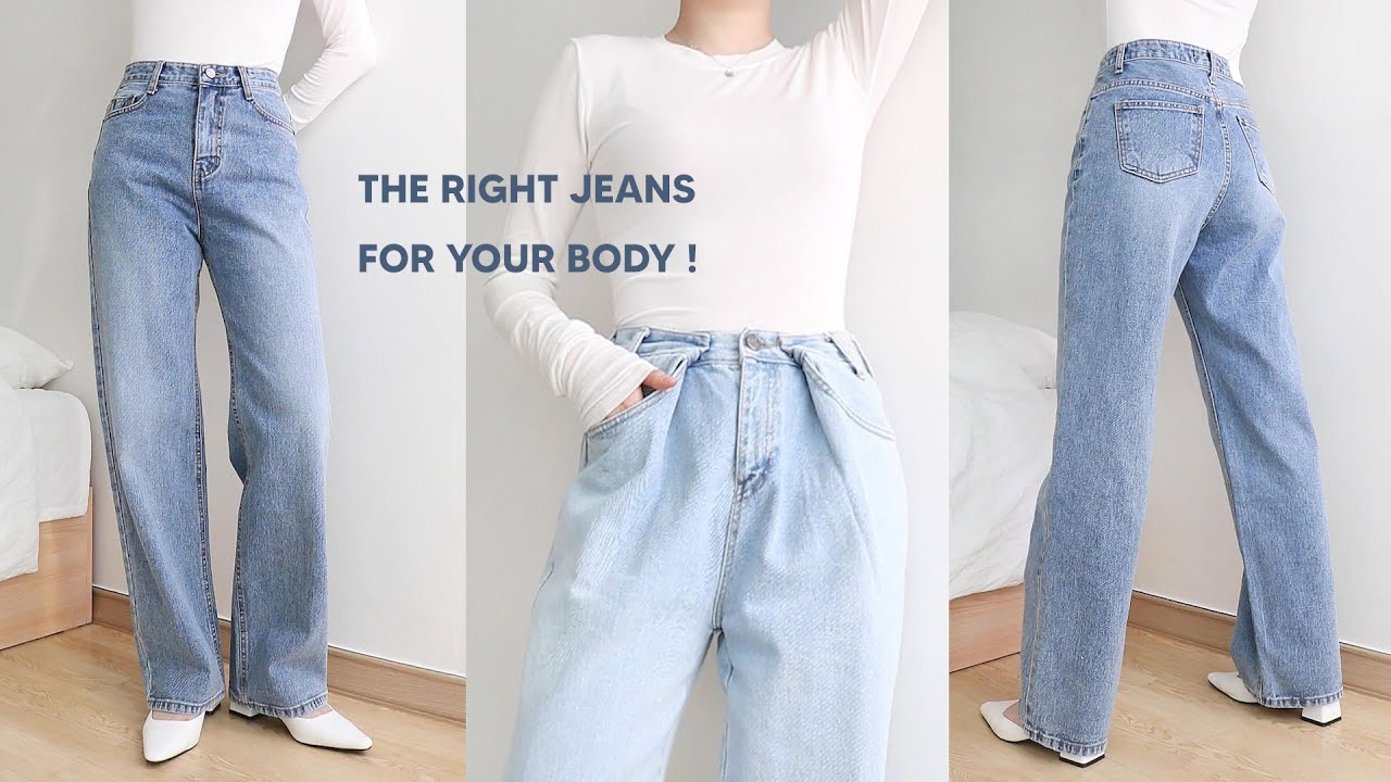 FASHION TIPS | The Right Jeans For Your Body(와이드 핏, 스트레이트 핏) | 데님 고르는 팁, 청바지 추천 | 정우Jungwoo