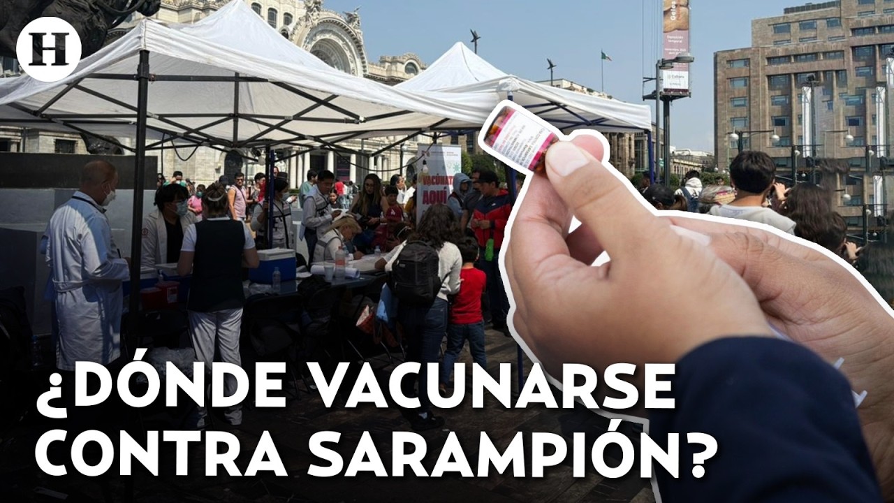 ¡Vacunas hasta las 8 PM! IMSS anuncia jornada de vacunación intensiva contra sarampión en CDMX