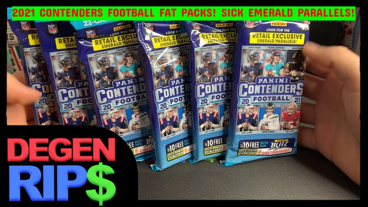 2021 Contenders Football Fat Packs are Here! Sick Exclusive Emerald Parallels!