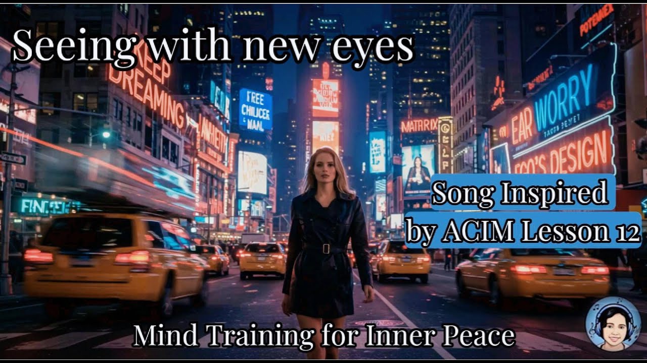 Lesson 12 ACIM Song | Seeing anew | Mind Training for Inner Peace |Meditation Music | ACIM Music