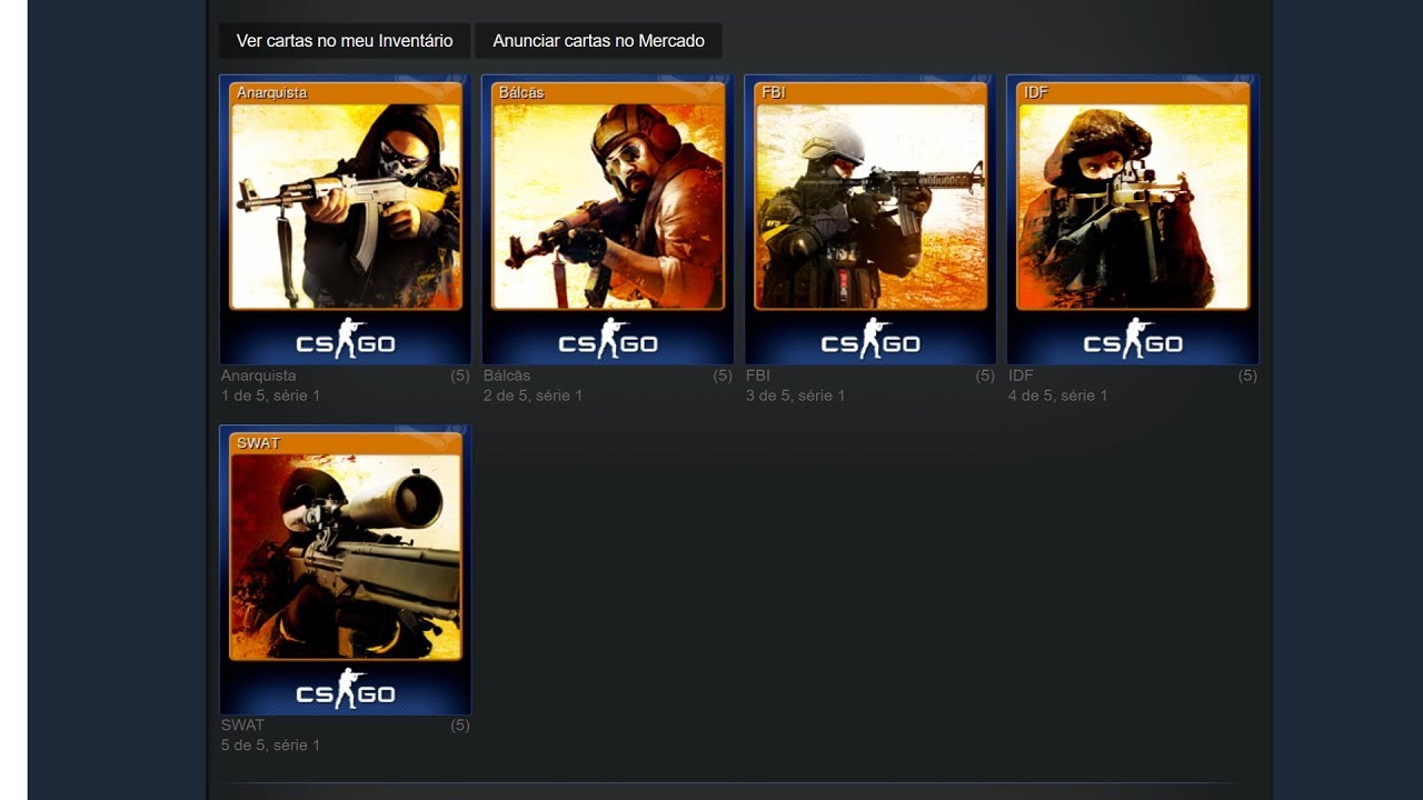 Counter-Strike: глобальный наступательный значок Steam, уровень 1–5