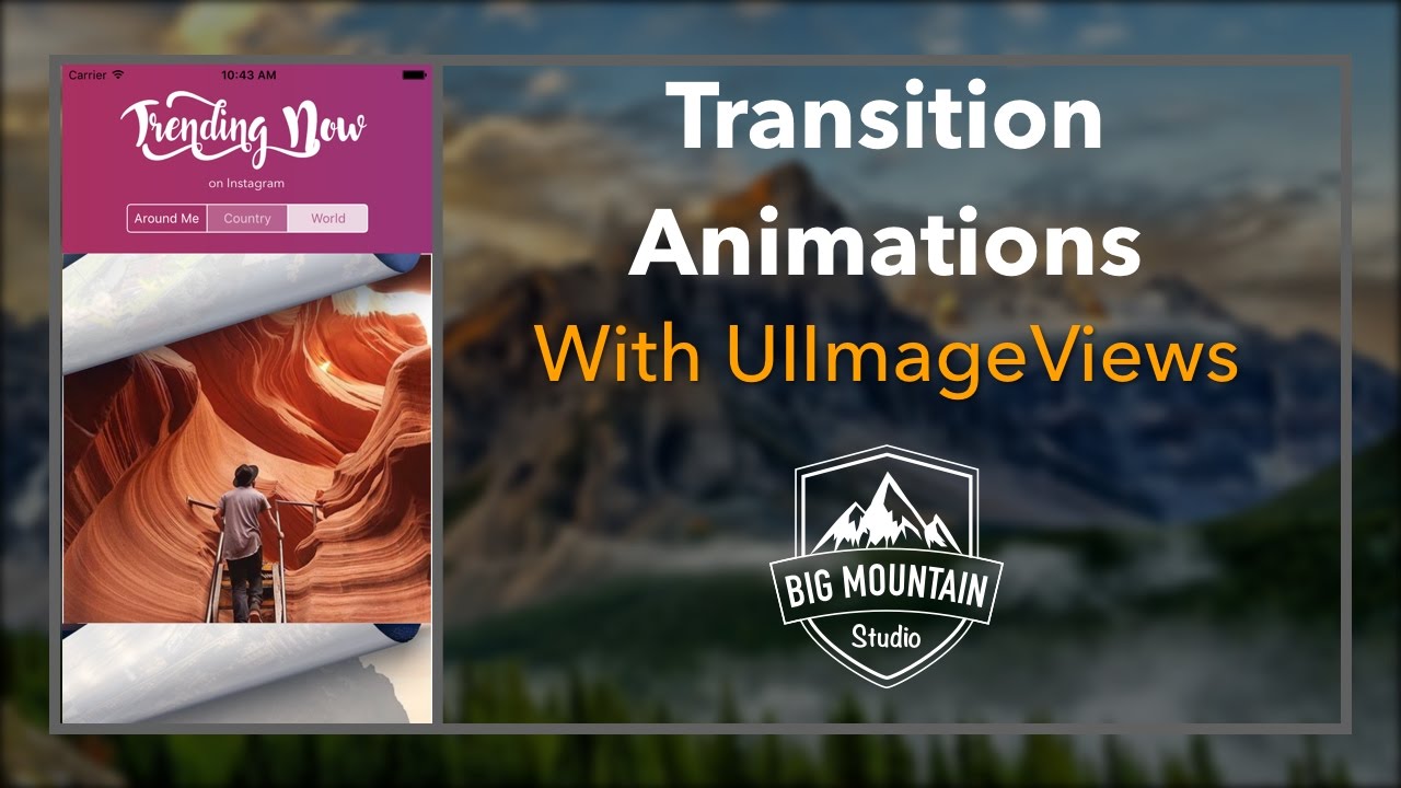 UX: Easily Implement Transition Animations on Images (iOS, Xcode 8, Swift 3)