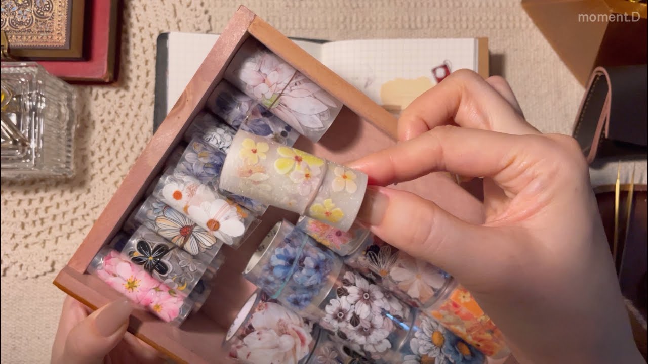 ASMR 여리여리 여백의 미🌼 은은하고 담백하게 다이어리 꾸미기 Art Journaling #scrapbooking #papertherapy #コラージュ #collage 다꾸