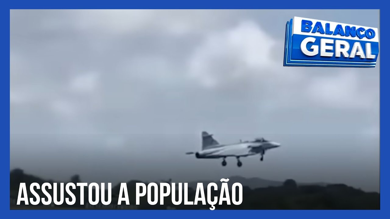 Moradores s&atilde;o surpreendidos por estrondo causado por uma aeronave da For&ccedil;a A&eacute;rea