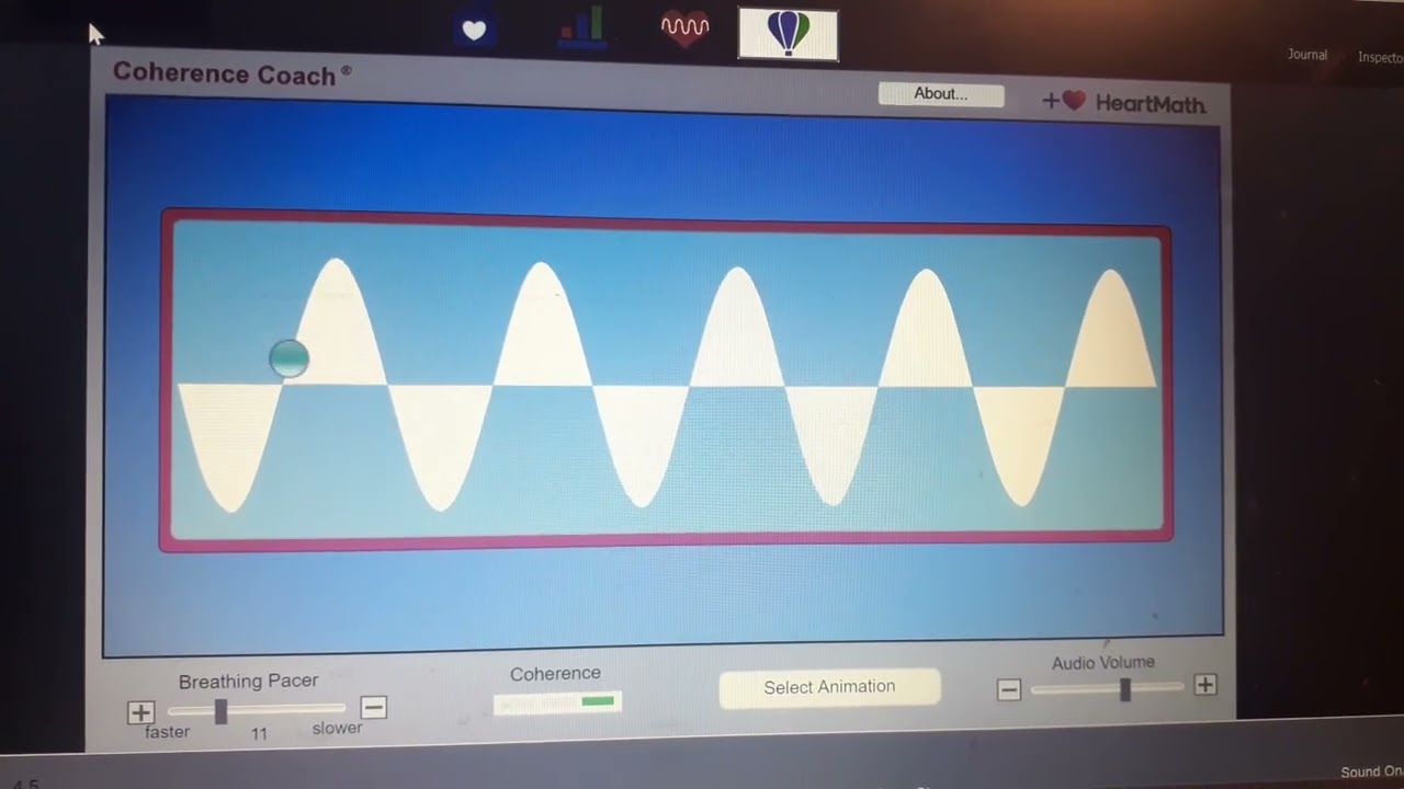 2 Minuten Atemrhythmus ausgleichen mit HeartMath Emwave Atem Pacer