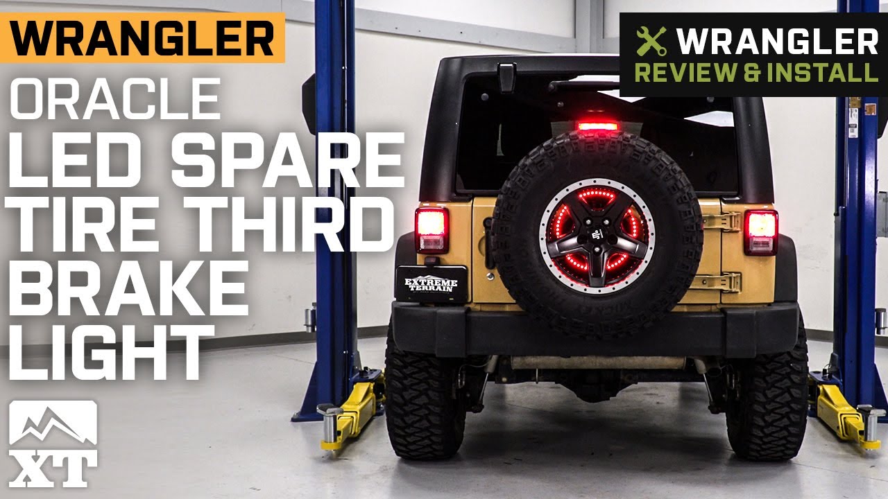 Jeep Wrangler Oracle LED Illuminated Spare Tire Wheel Ring Third Brake Light Review & Install
