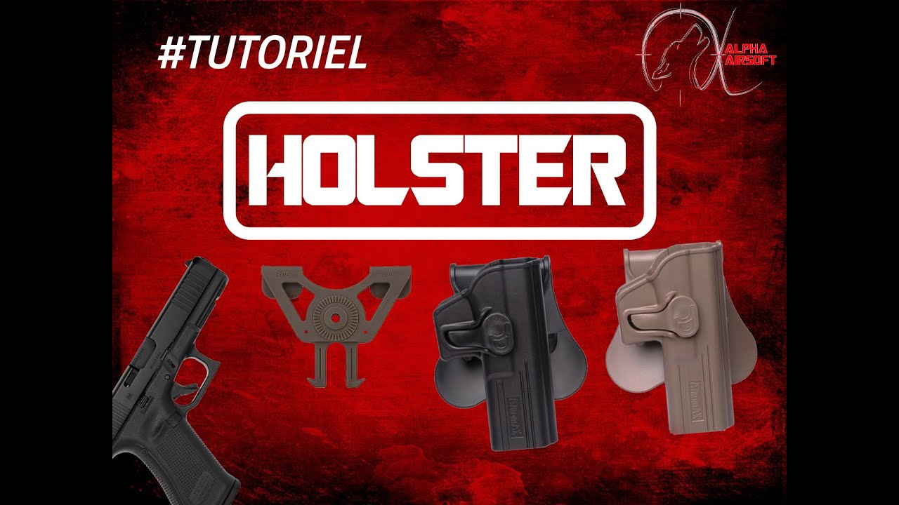 [TUTORIEL] Comment utiliser un HOLSTER rigide airsoft? / AMOMAX / IMI DEFENSE