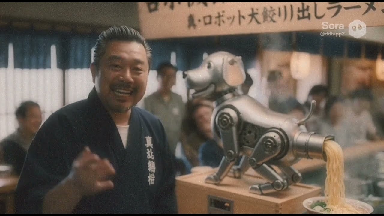 機器狗不拉史，拉麵給你吃，拉不停，