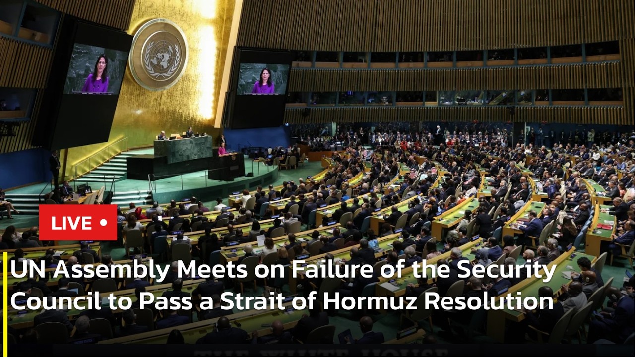 🔴LIVE: UN Assembly Discusses Strait of Hormuz Resolution | AC13