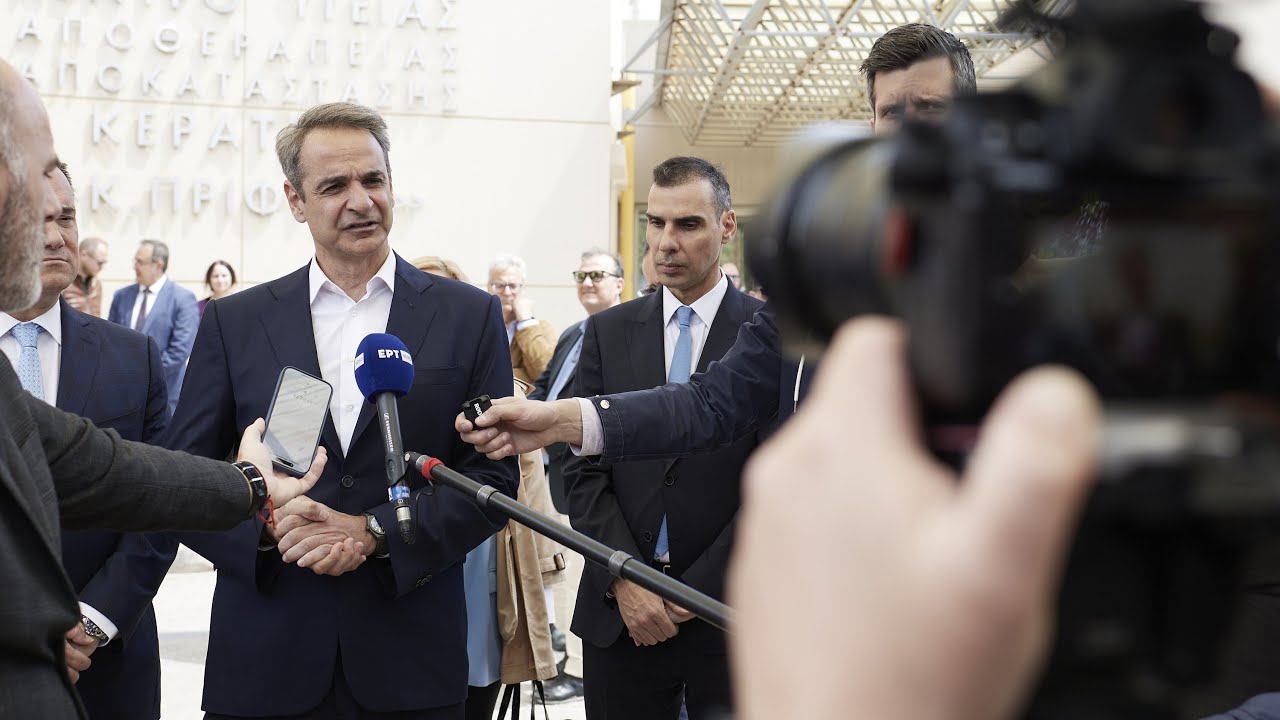 Eπίσκεψη του Πρωθυπουργού Κυριάκου Μητσοτάκη στο Κέντρο Υγείας Κερατέας