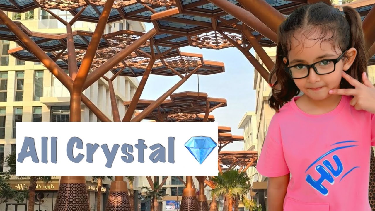 Abeesha in a Crystal World ✨ | Gewan Island Crystal Walk Qatar #visitqatar #travelvlog #familyvlog