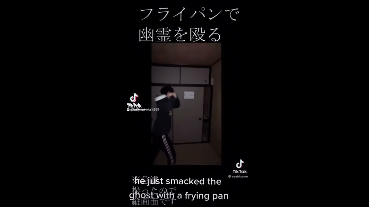 This man just knocked a ghost out by a pan💀