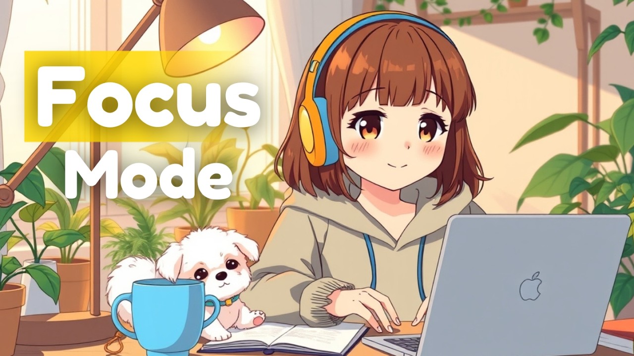 Deep Focus, Quiet Mind 💻 Calm Lofi Study Music for Work, Coding & Productivity | Happy Vibes Melody