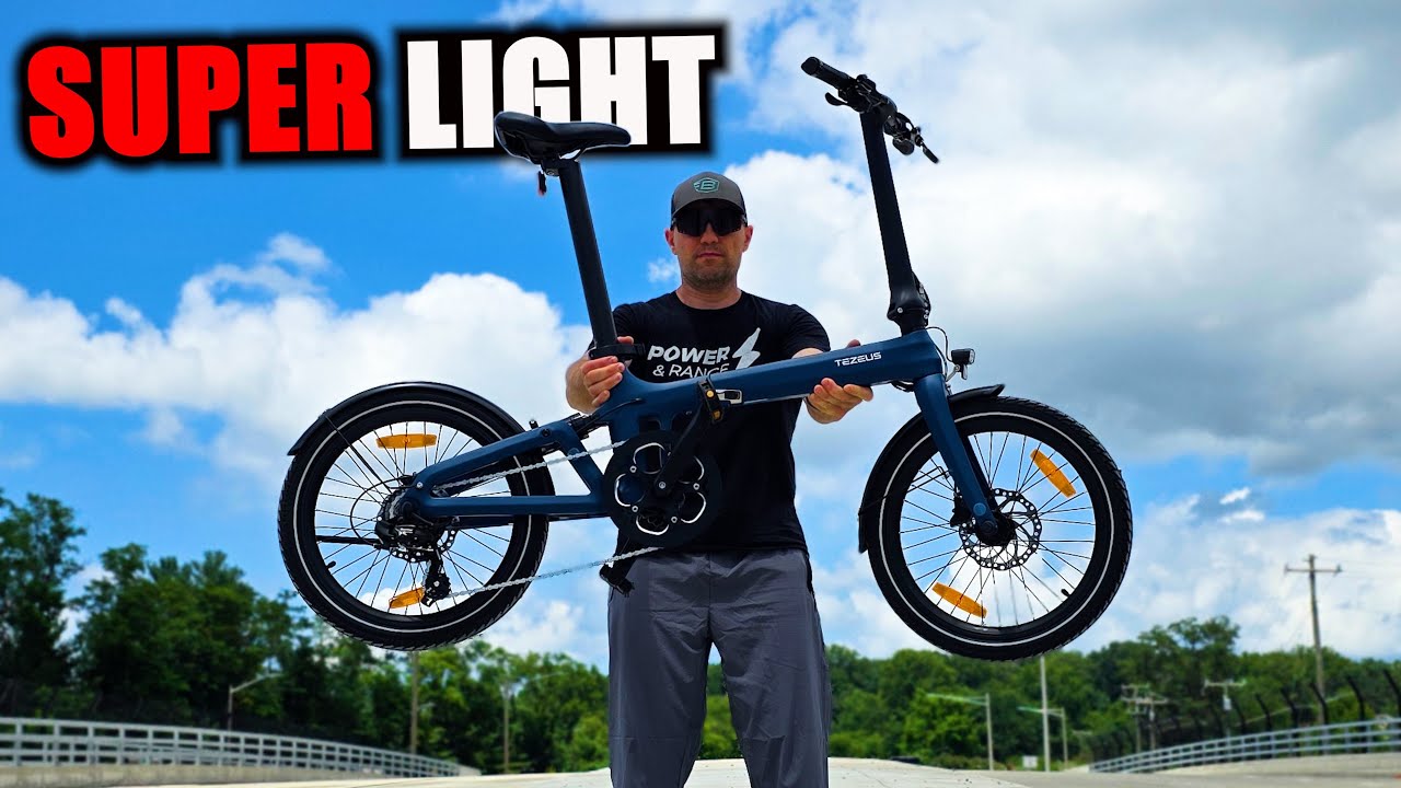 This Carbon Fiber Folding eBike Is Lighter Than My Backpack?! 😱 | Tezeus Swift Review