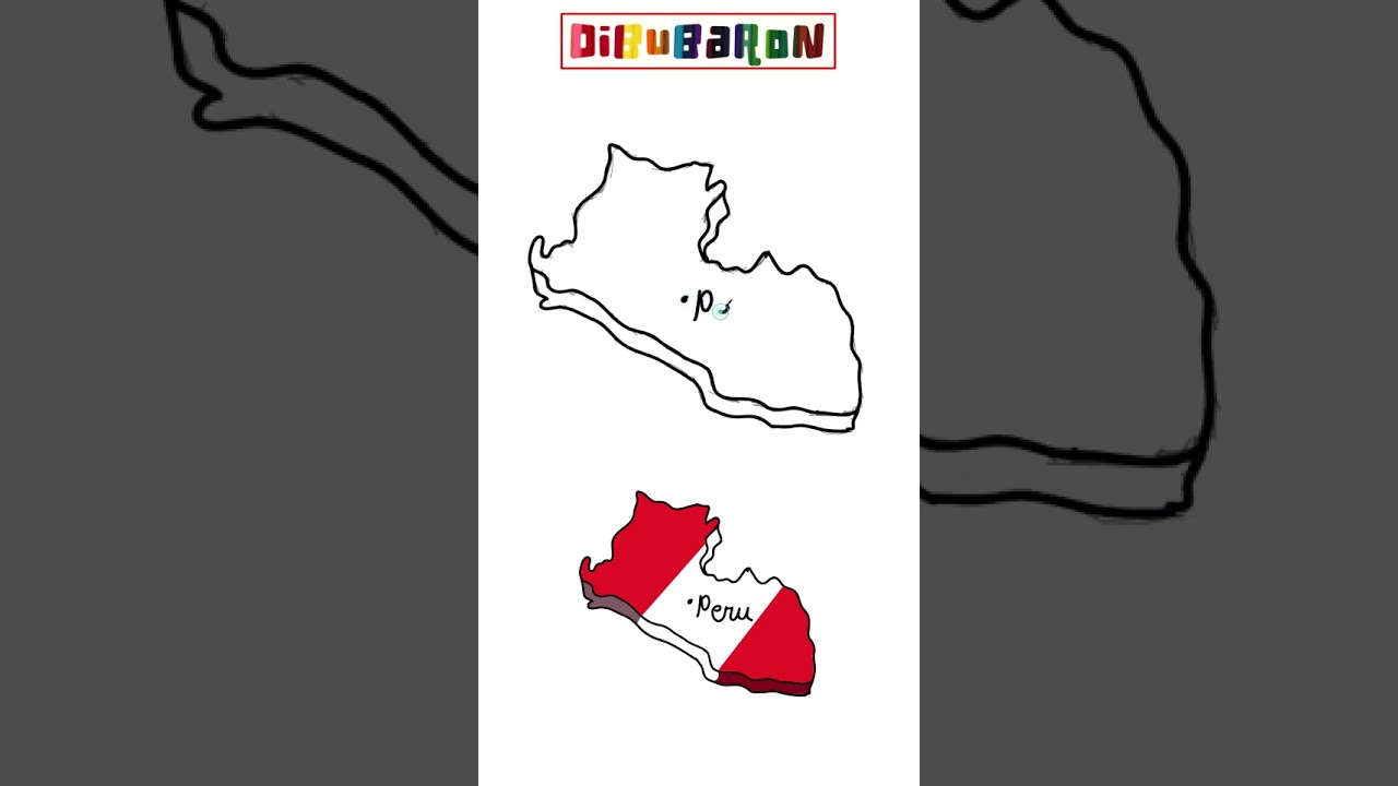 Drawing the map of peru step by step