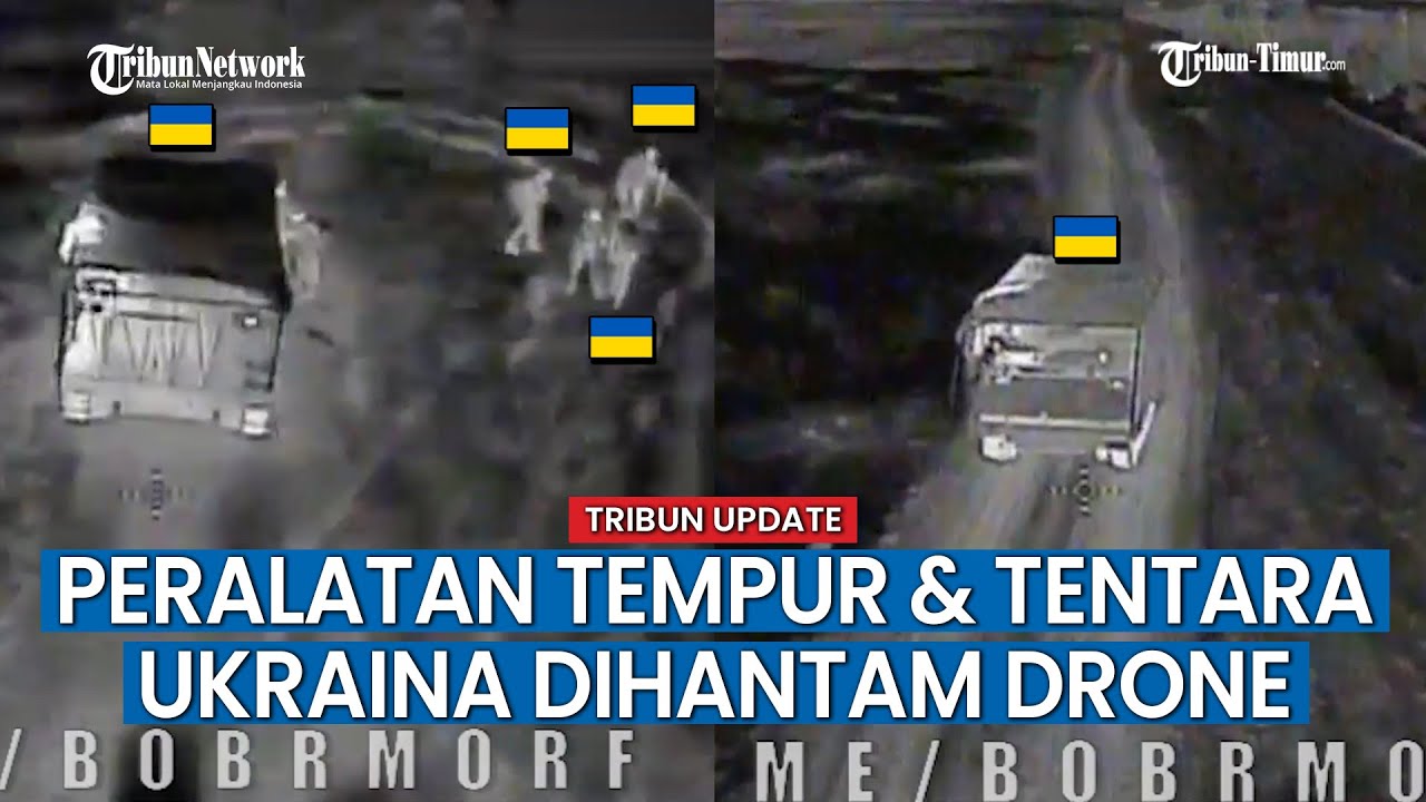 Drone Meluncur Dalam Hitungan Menit, Peralatan Tempur dan Tentara Ukraina Keok