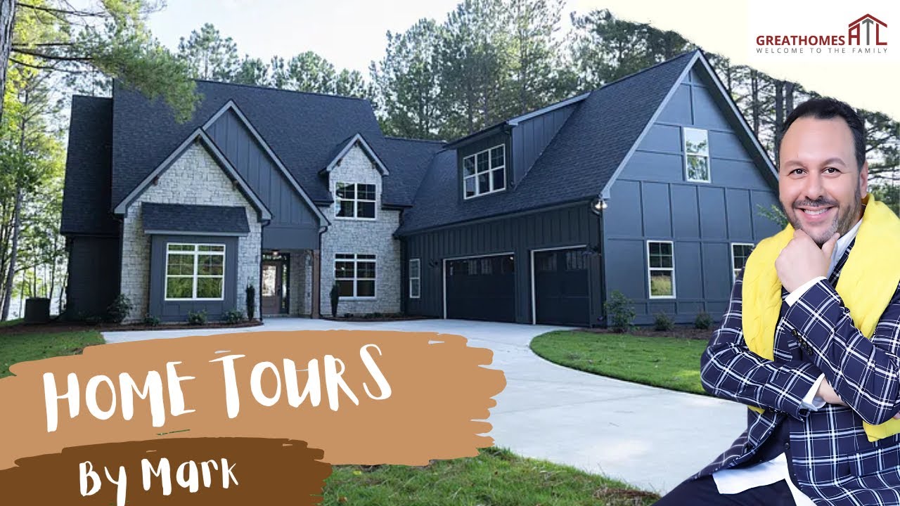 Live On The Lake! GORGEOUS Brand New Estate, 1 Acre In Beautiful Newnan, GA Community With Amenities