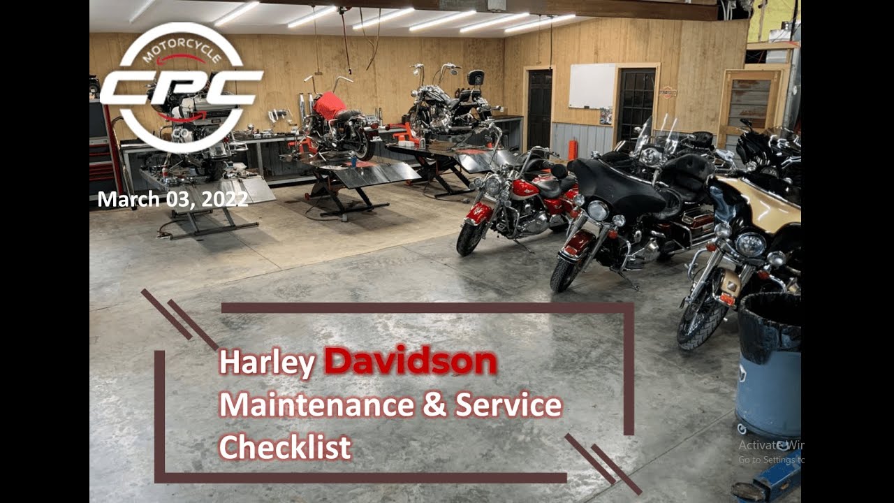 Harley Davidson Maintenance & Service Checklist