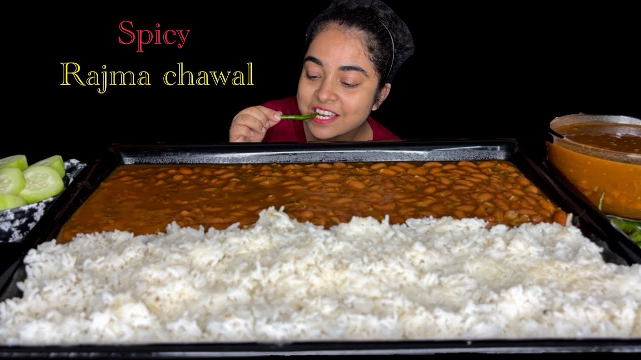 1kg Special Punjabi Rajma Chawal Eating Challenge| Spicy Rajma Chawal Eating Challenge|
