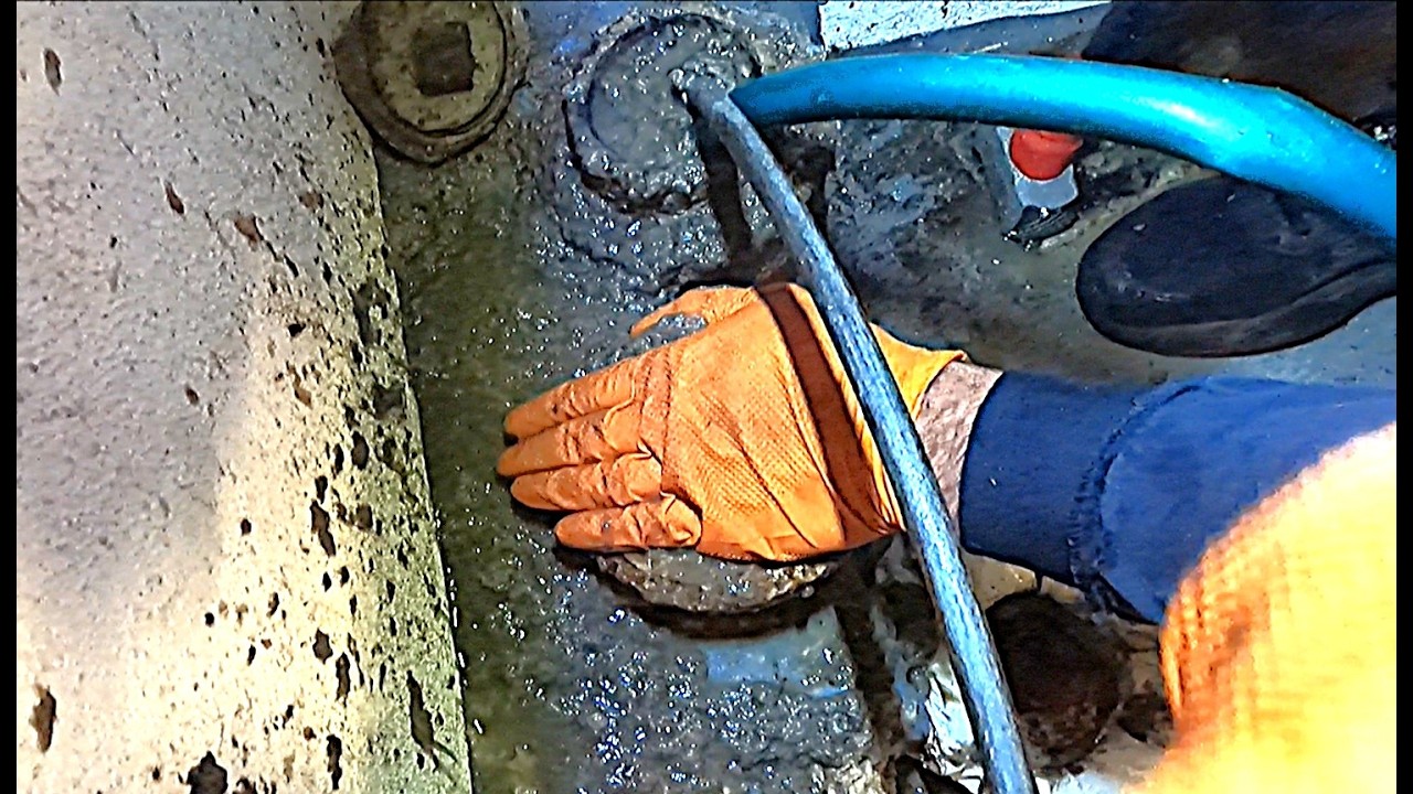 Drain Clog #21. Sewer Clog Richmon Hill, Queens N.Y. Milwaukee M18 Flex Shaft