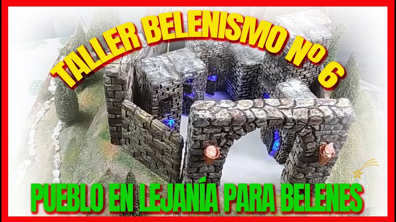 👉🏘🌄 Taller Belenismo Nº6: Pueblo en lejanía para Belenes - Completo