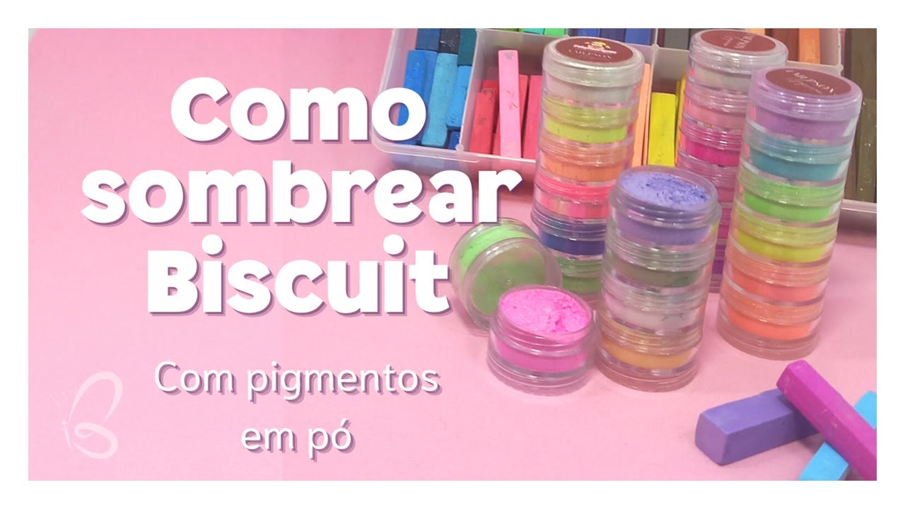 Como SOMBREAR o Biscuit com Pigmentos em Pó - Sah Passa o Passo